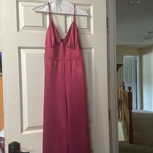 Lulu’s Dark Pink Jumpsuit